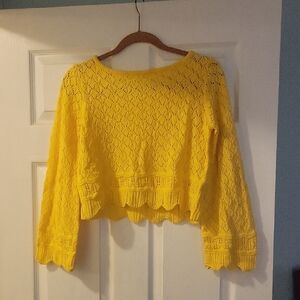 LC Lauren Conrad Sunny Yellow Knit Sweater